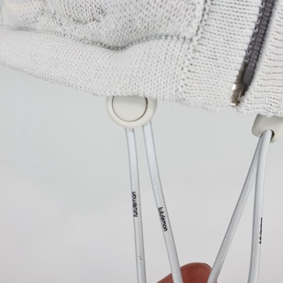 Lululemon Jacquard Multi-Texture Sweater Jacket Heathered Vapor Size 8 - Picture 6 of 7